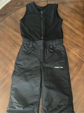 Arctix Kids Black Insulated One-Piece Snow Suit